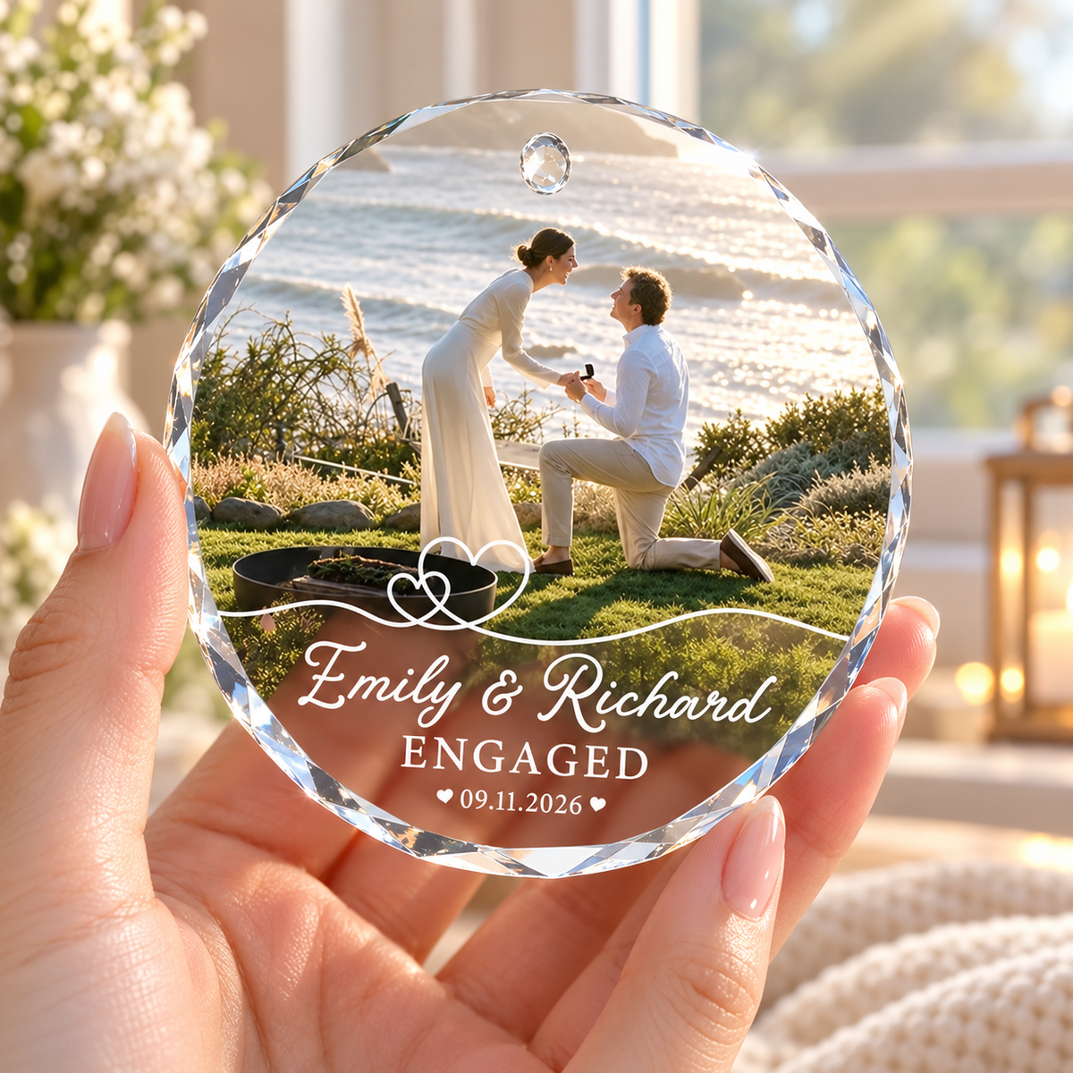 Custom Engagement Photo Ornament, Engagement Ornament, Personalization Marriage Proposal Gift, Couple Photo, Engaged Ornament, Engaged Gift 794bf200-fe2a-47a8-ac23-6c526baee8b9-15d0049b-e7be-4783-807b-cf48d84c506e.png