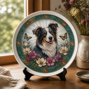 Custom Stained-Glass Pet Portrait Ceramic Plate - Personalized Personalized Ceramic Plate 79584911-3055-488d-a31c-06408cf732ab.jpg