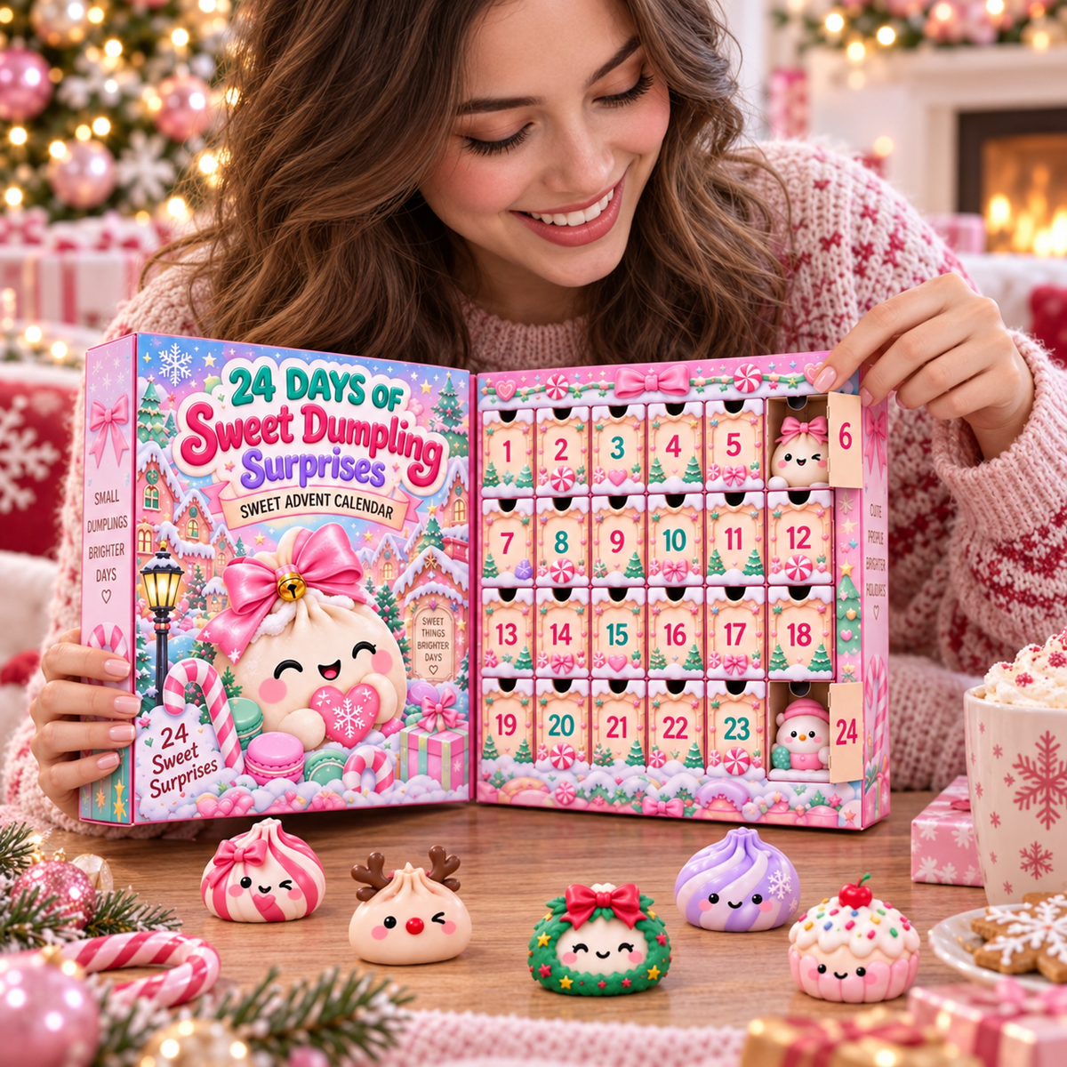 Pink Dumpling Advent Calendar 2026, 24 Days Squishy Christmas Countdown, Kawaii Surprise Toys, Cute Pink Holiday Gift for Girls 79624529-d964-44a9-a7a4-d1b48d0ce0df-3a30eab8-47f5-47be-81da-ea5c22451927.png