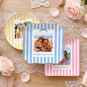 Personalized Bestie Photo Jewelry Dish, Ceramic Trinket Tray for Best Friend, Bestie Striped Ring Dish, Birthday Gifts For Bestie 7973a24d-f982-4964-ad3b-4ccbb98b277a-4.jpg