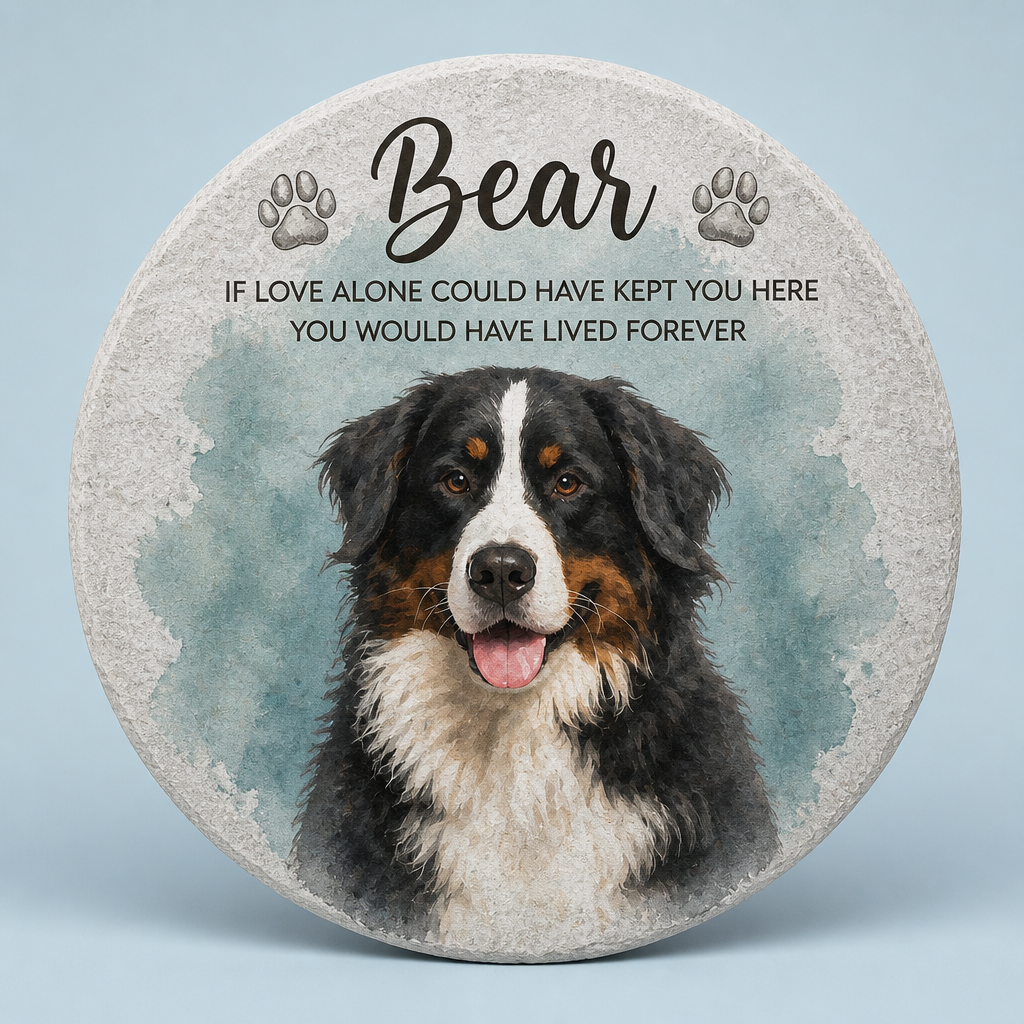 Pet Memorial Stone – Watercolor Portrait with Curved Name and Quote - Personalized Memorial Stone 797ded75-7362-4365-8cb0-ff3e91833b48.png