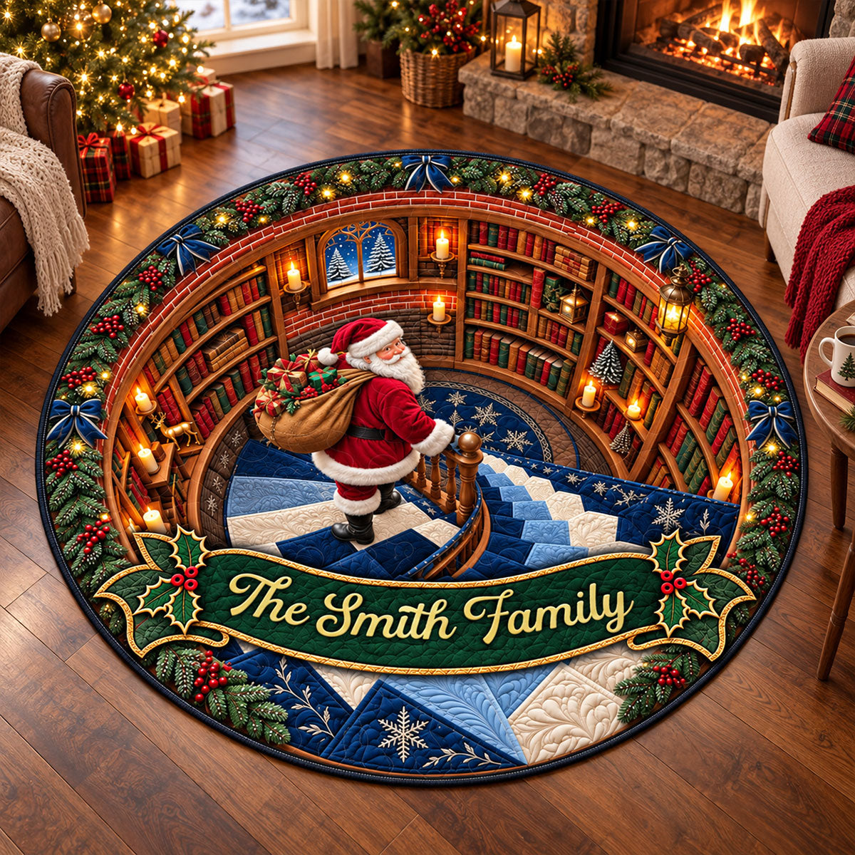 Merry Moments All Season 3D Illusion Quilted Rug - Personalized Quilted Mat 798bb63b-812f-4a97-be59-26dc1aa6e47a-3.jpg