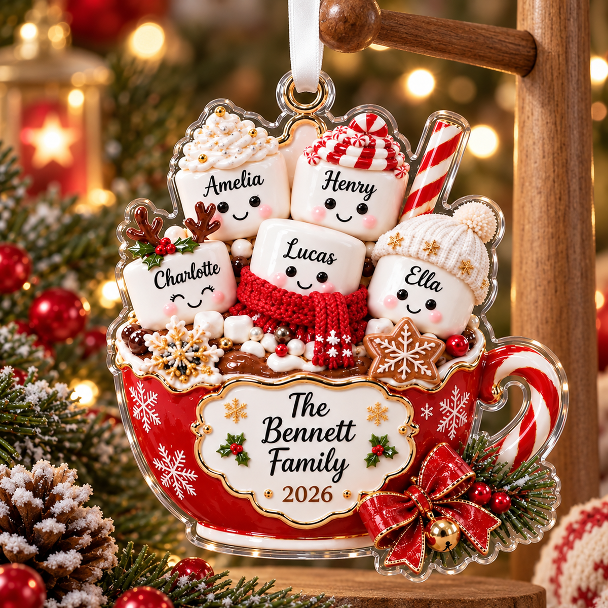 Personalized Family Christmas Ornament, Hot Cocoa Marshmallow Keepsake, Custom Name GIFT 2026, Holiday Tree Decor, Family Gift for Parents 798ddc08-8a40-4206-a603-d54df03b355e-BN-4-.png