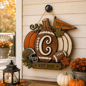 Personalized Football Pumpkin Door Hanger, Rustic Fall Wooden Monogram Sign, Farmhouse Autumn Porch Decor, GIFT 2026, Custom Initial 79a9c152-e9e9-45c4-be68-2ba9ddfc93f8-rdre-3-.webp