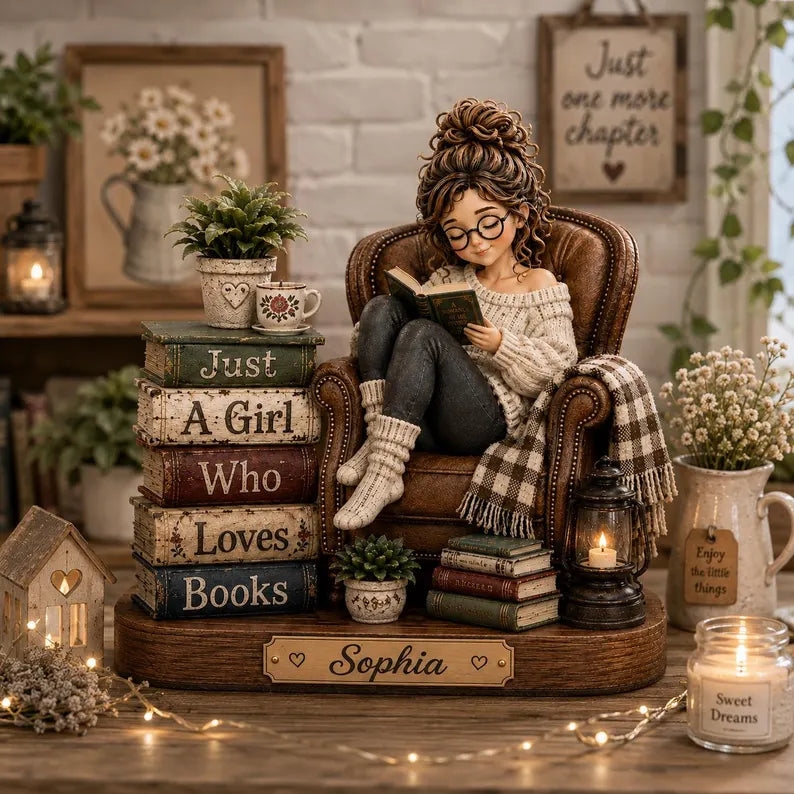 Book Lover Figurine, Reading Girl Statue, Custom Name Decor, Cute Reader Desk Art, Student Present, Daughter GIFT 2026, Coworker Item 79b00751-0dfa-4128-b7a0-031f7d8ac3dd-gfh-13-.webp