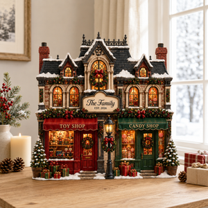 Custom Family Christmas House Wooden Block, Personalized Gingerbread Home Sign, Rustic Holiday Mantel Decor, Unique Keepsake Gift Idea 79b24119-33ce-43b1-847d-a3fb542c9415-banner-1.png