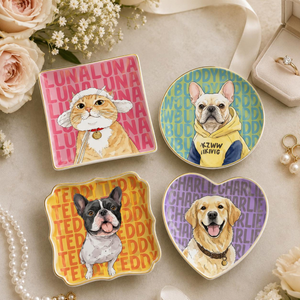 Personalized Pet Photo Portrait Jewelry Dish, Custom Dog Cat Name Trinket Tray, Watercolor Pet Keepsake, Pet Lover Memorial Sympathy Gift 79bb7d36-9298-489f-b6aa-3115a778e423-2.png