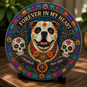Forever In My Heart Pet Memorial Stone – Sugar Skull Portrait - Personalized Memorial Stone 79cd1a32-cc77-44be-b4eb-0787297b5a57.jpg