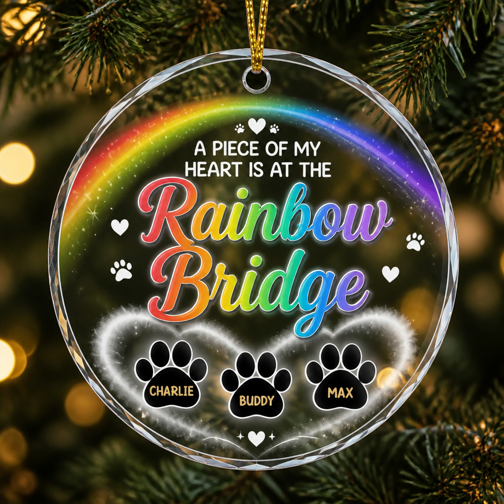 Rainbow Bridge Pet Memorial Acrylic Ornament – Custom Names - Personalized Transparent Acrylic Ornament 79d1edaf-59e2-4829-8180-27353461dc8e.png