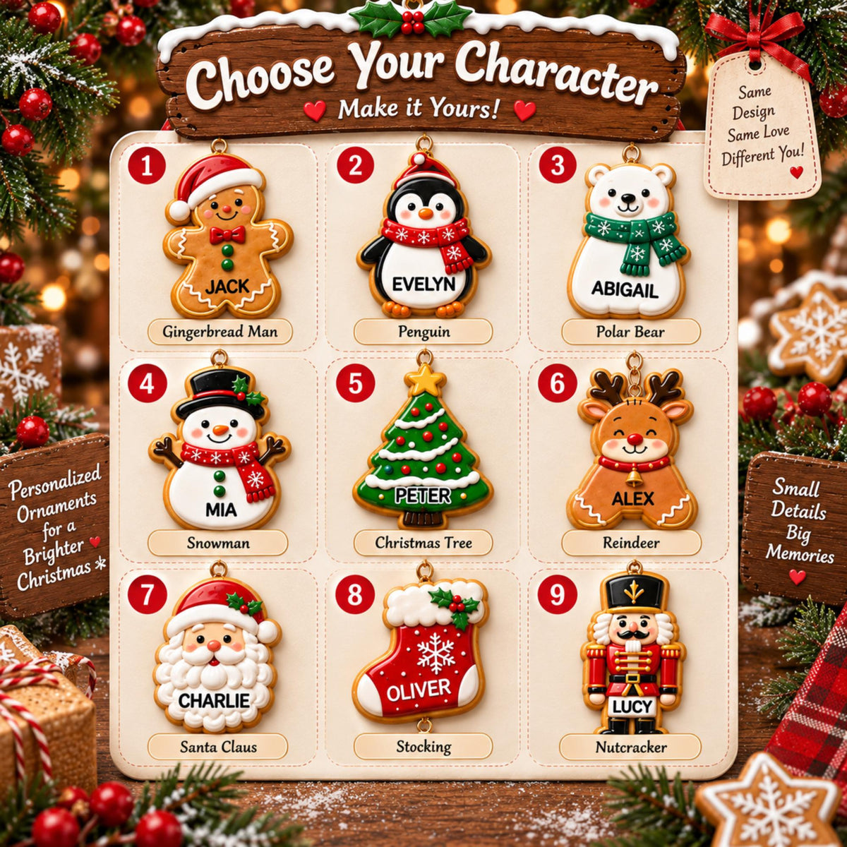 3D Personalized Family Christmas Cookie Tray Ornament, Custom Names Acrylic Keepsake, Family Name & Year, Gift for Parents 79df720d-35d2-4c51-bf6d-fccbb7731137-4.jpg