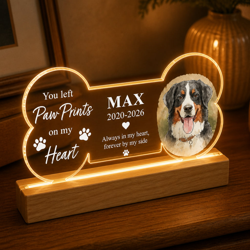 Custom Pet Memorial Bone Night Light – Paw Prints on My Heart - Personalized Acrylic Night Light 79eb2f28-9ab9-41f5-a480-aba22268857a.jpg