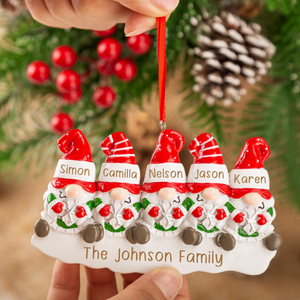 Personalized Resin Christmas Ornament, Santa Christmas Family Ornament, Holiday Ornaments for Family 2025, Christmas Hanging Decor