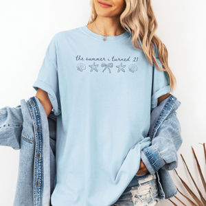21st Birthday Shirt, The Summer I Turned 21 Shirt, 21st Birthday Gifts for Her, Beach Birthday Shirt