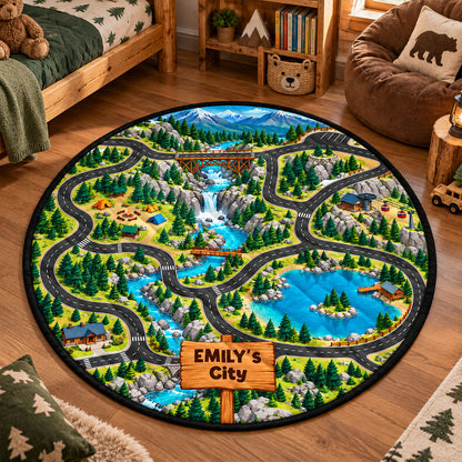 Car Racing Game - Personalized Quilted Mat