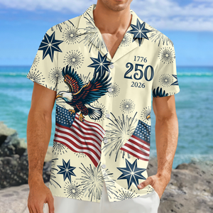 USA 250 Anniversary Eagle 1776-2026 Hawaii Shirt