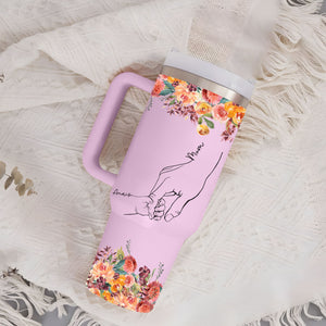 Floral Mom Holds Kids Hand - Personalized Tumbler - Gift For Mother 7_1b80d90d-b7ee-43d9-ac95-0240679c4f29.jpg?v=1713933447