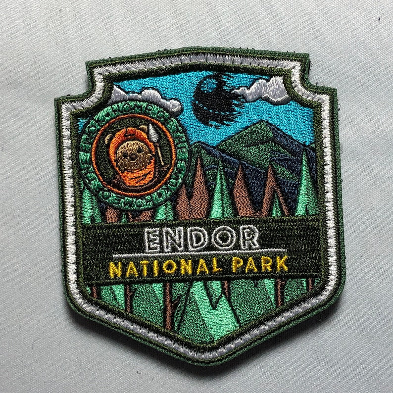 National Park Star Planets Wars Morale Patch - Hoth, Endor, Tatooine, Kashyyyk - Wookie, Ewok Movie Costume - Comicon