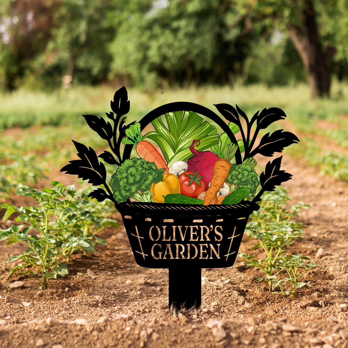 Custom Vegetables Garden Sign, Vegetables Garden Stake, Metal Yard Art, Vegetable Plot Markers, Gardener Gift, Garden Decor, Mother's Day