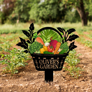 Custom Vegetables Garden Sign, Vegetables Garden Stake, Metal Yard Art, Vegetable Plot Markers, Gardener Gift, Garden Decor, Mother's Day