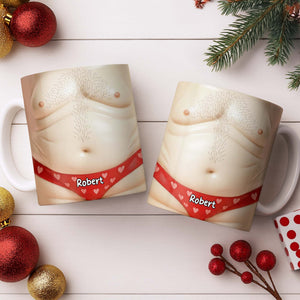 Custom Cupid-Themed Mug With Hearts And Angels, Personalized Coffee Mug, Gift For Partner