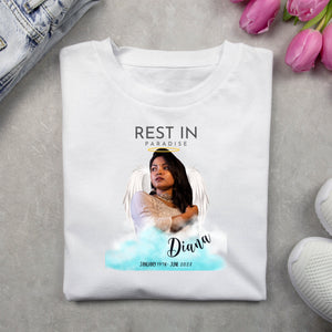 Rest In Paradise - Personalized Shirt - Memorial Gift, In Loving Memory Shirt