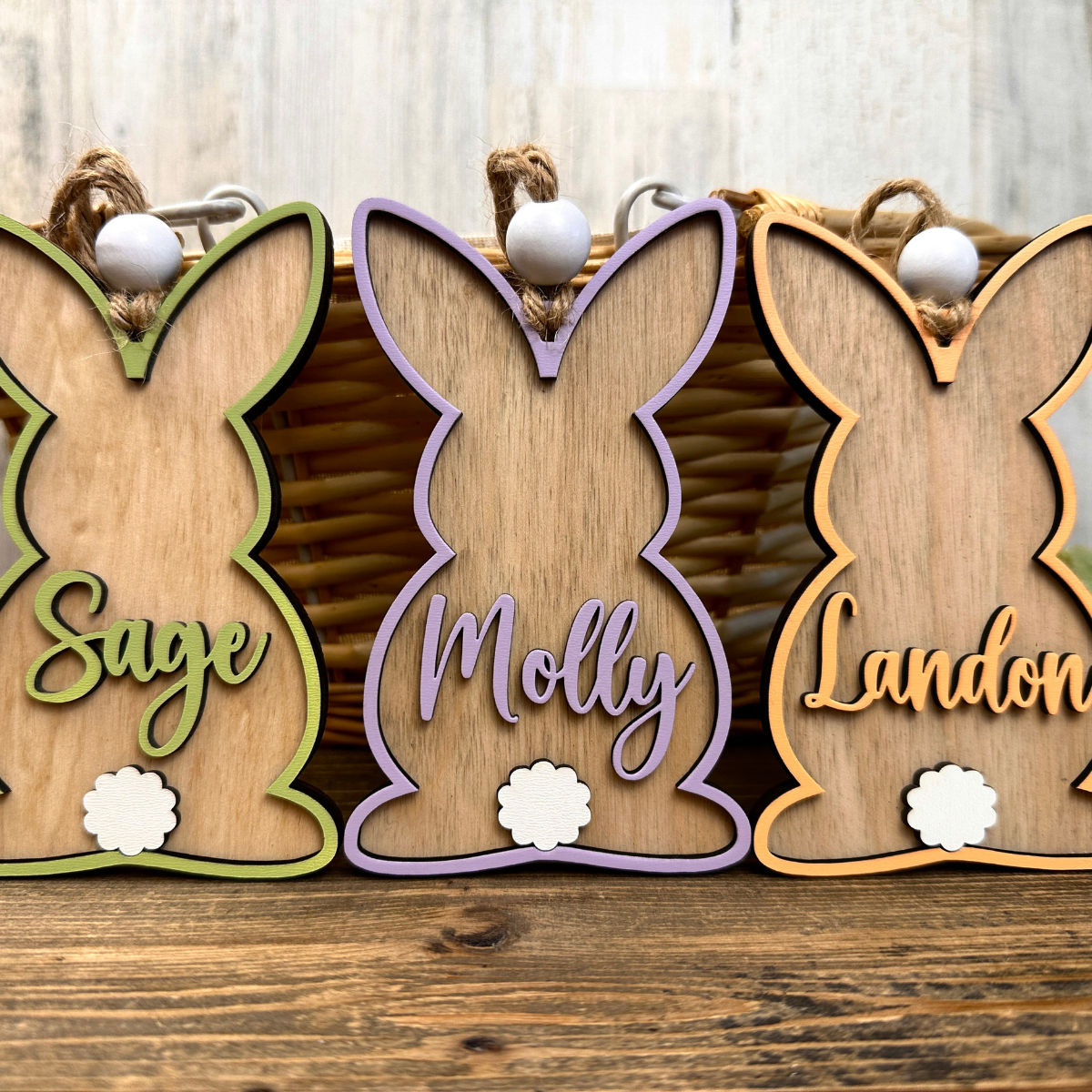 Custom 3D Easter Tag, Custom Easter Basket Tag, Personalized Easter Tag, Easter Bunny Name Tag, Easter Place Card, Spring Name Tag, Easter