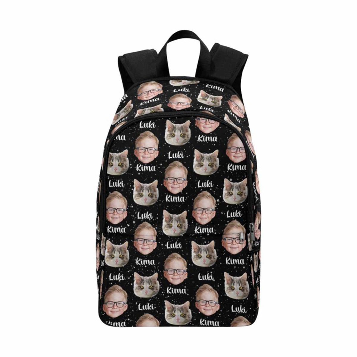 Custom Photo Backpack, Personalized Name Backpack, Custom Bookbag, Travel Backpack, Custom School Backpack, Custom Face Backpack