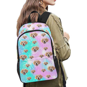 Personalized Pet Face Backpack, Custom Photo Backpack, Gifts for Girls and Boys, Backpack with Face, Cute Face on Backpack, Back to School