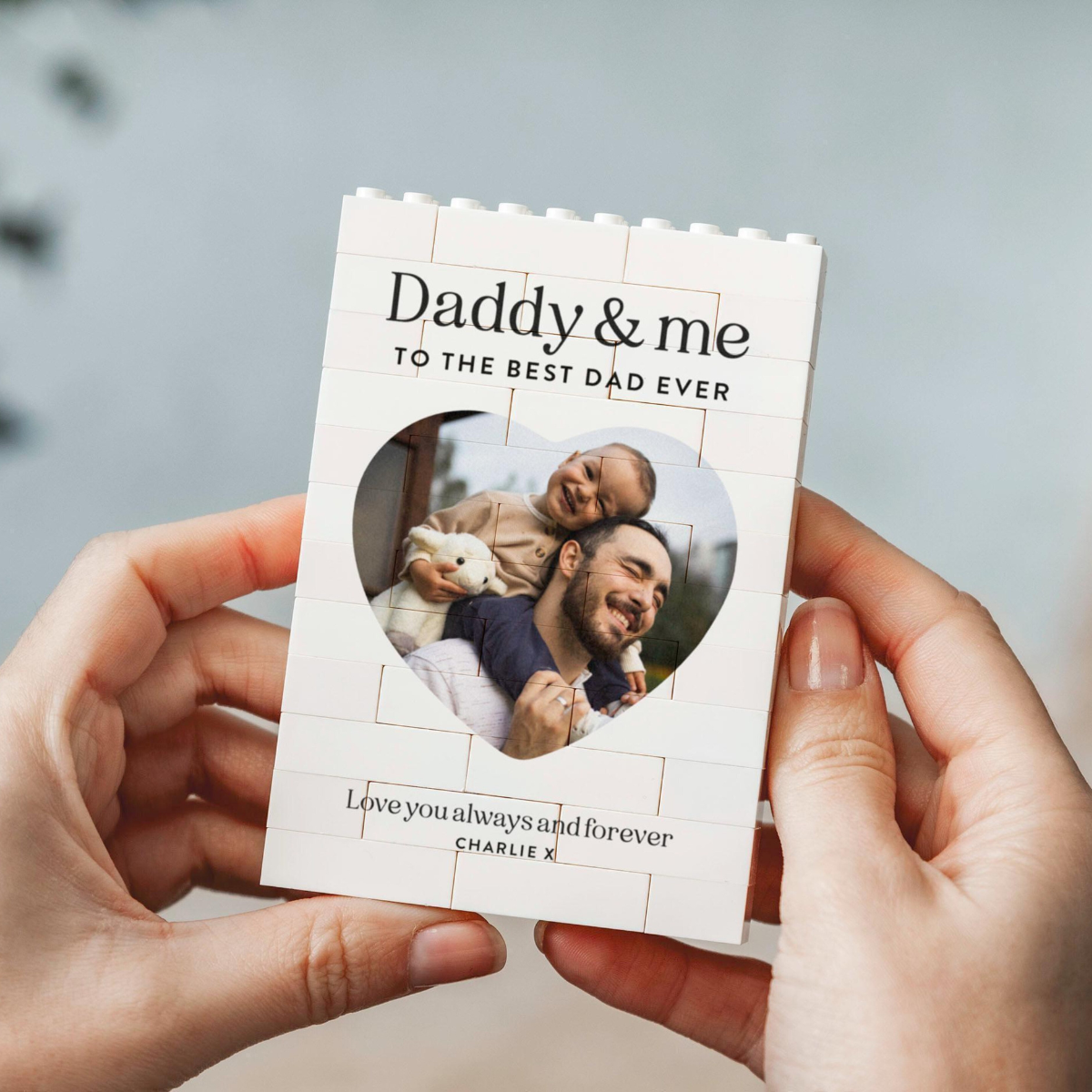 Daddy And Me Gift, Personalised Dad Photo Keepsake, Fathers Day Present From Kids, Best Dad Ever Birthday Gift, New Dad Photo Block