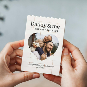 Daddy And Me Gift, Personalised Dad Photo Keepsake, Fathers Day Present From Kids, Best Dad Ever Birthday Gift, New Dad Photo Block