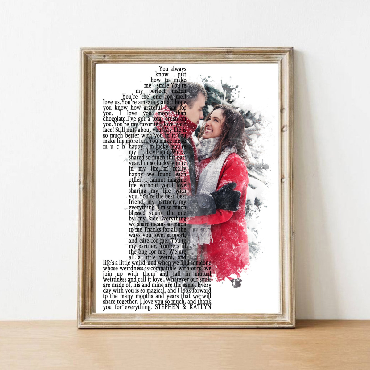 Personalize 1st Anniversary Gift for Boyfriend, 1 Year Anniversary Gift for Husband, First Year Together, Unique First Year Anniversary Gift