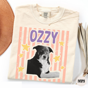 Custom Pet Photo Shirt, Dog Mama Gift, Pet Lover Tee, Comfort Color Shirt