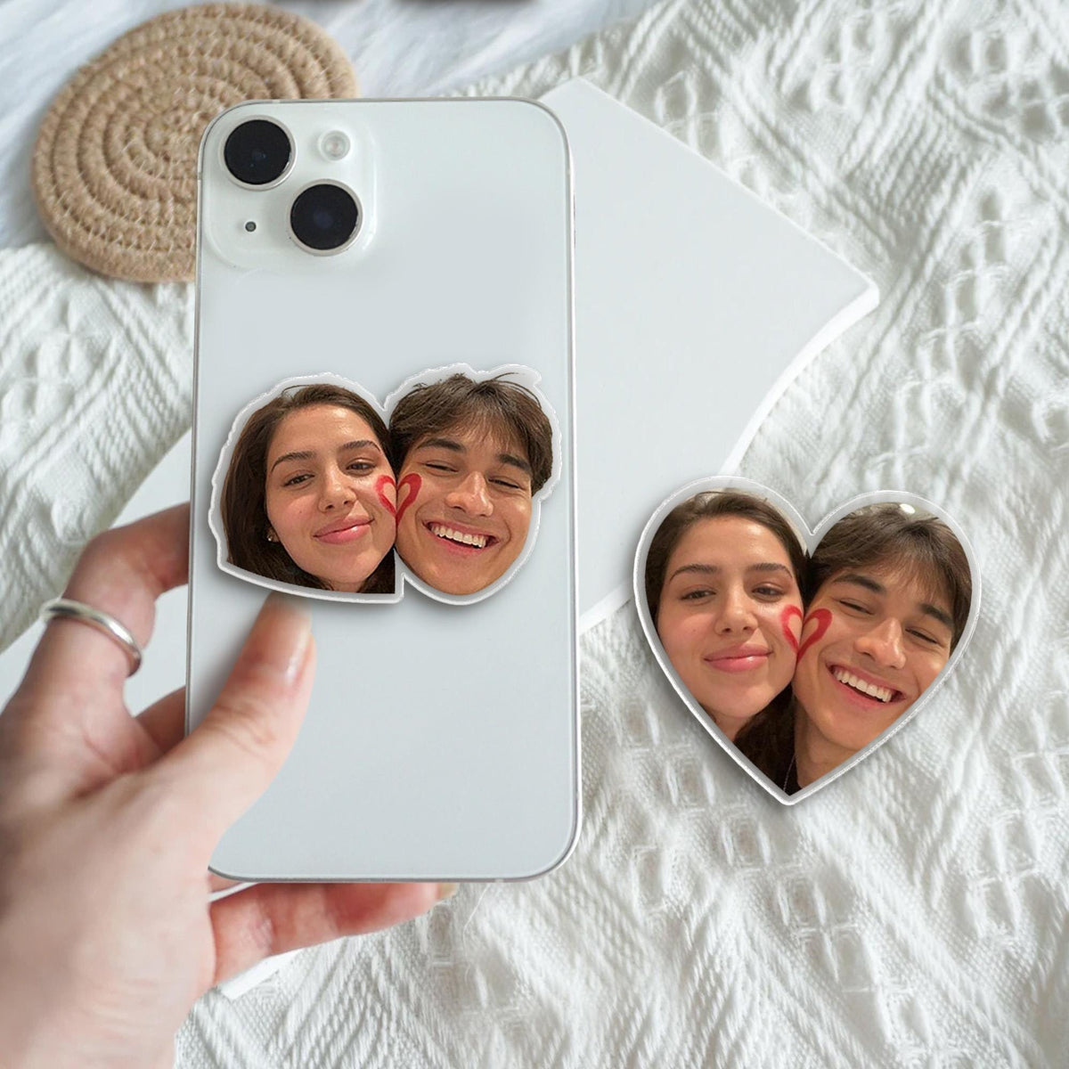 Personalized Gift For Him For Her, Custom Photo Phone Grip With Your Photo, Photo Phone Grip Couples Gift, Phone Holder Accessories