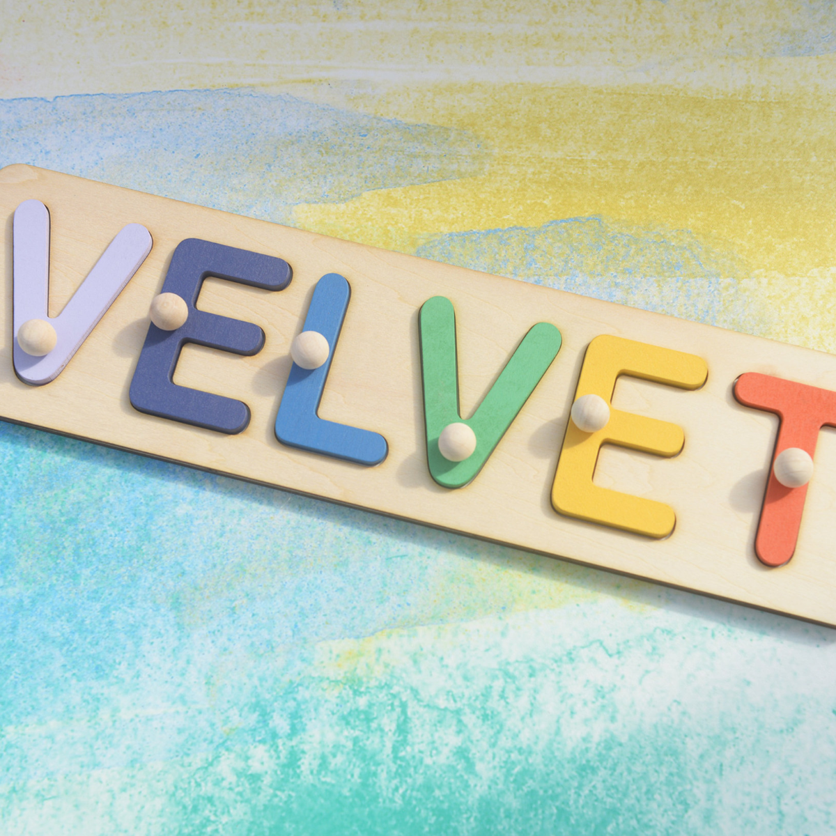 Personalized Name Puzzle, Easter Gifts for Kids, Wooden Toys, Baby Shower Gift, Custom Toddler Toys, First Birthday Gift