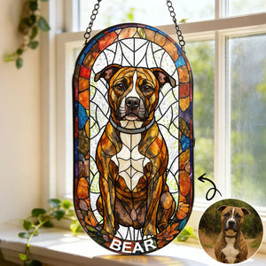 Portrait Dog Cat Family - Personalized Rounded Rectangle Stained Glass Suncatcher 7_742501a0-7ef7-4389-aae3-4bcd35a23cce.jpg