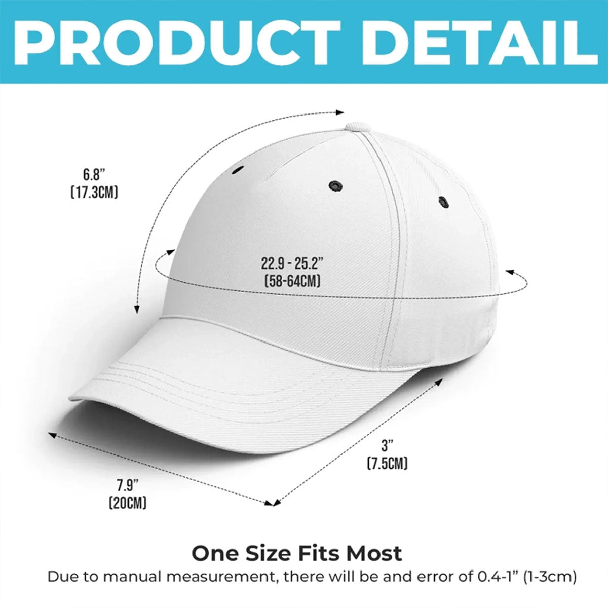 Custom Photo Hat, All Over Print Classic Cap - Personalized Father's Day Birtday Gifts For Dad, Grandpa - Strong Hearts Raise Strong Families
