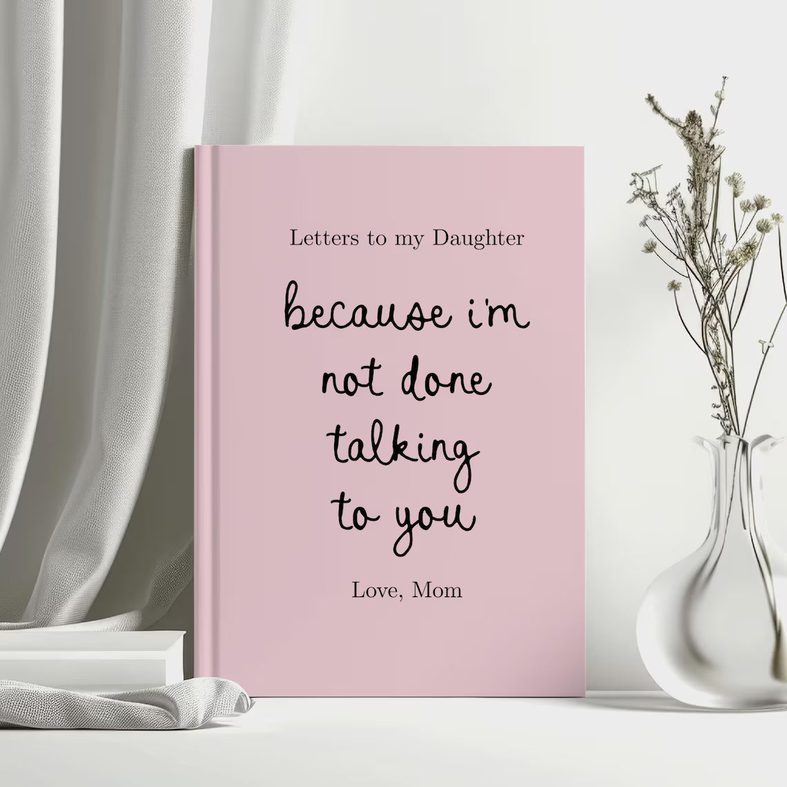 Letters to My Daughter Grief Journal, Personalized Loss of Daughter Gift, Custom Child Loss Memorial Notebook Keepsake In Loving Memory