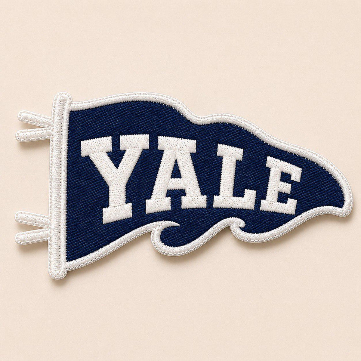 Embroidered Patch College Pennant, Custom School Name Embroidery Keychain, University Pride Accessory