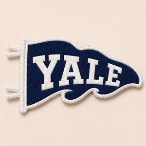 Embroidered Patch College Pennant, Custom School Name Embroidery Keychain, University Pride Accessory