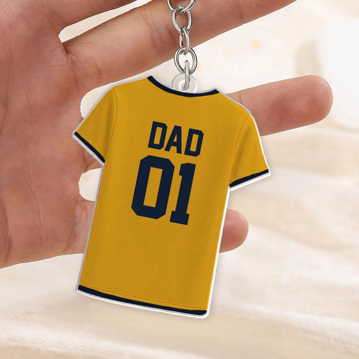 Personalized Soccer Keychain For Dad, Custom Dad Keychain With Kids Names Charm, Soccer Lover Gifts, Father's Day Gift, Sport Keyrings