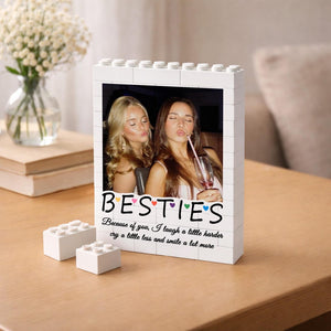 Custom Best Friend Photo Building Block, Personalized Bestie Picture Puzzle, Birthday Gift for Best Friend, Bestie Keepsake, Friendship Gift