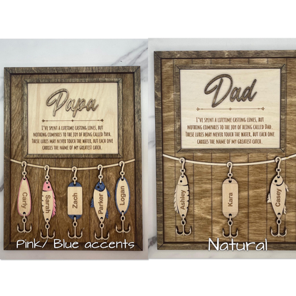Fishing Dad Gift, Fisherman Gifts, Fishing Grandpa Gift, Father's Day Gift for Dad, Father's Day Personalized gift, Fishing Lures for Dad