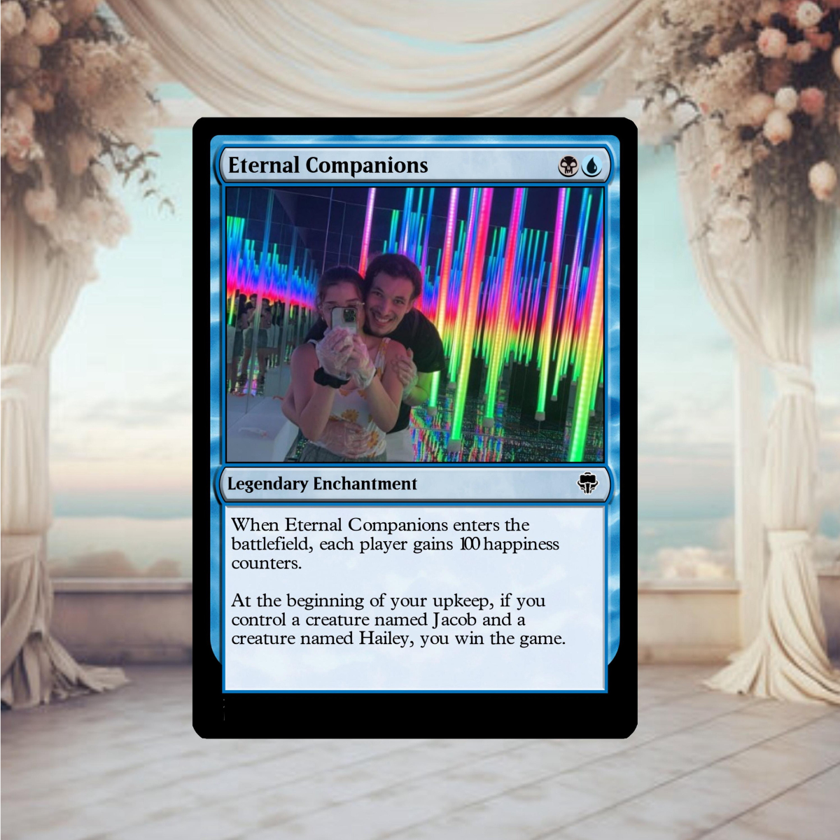 Magic the Gathering Custom Wedding Cards Custom Text, Color, Photo, Anniversary, Wedding, Party Cards