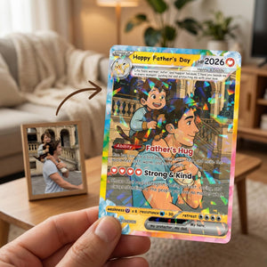 Personalized PKM Card From Photo to Card, Father s Day Gift for Dad, Anniversary Or Any Occasion