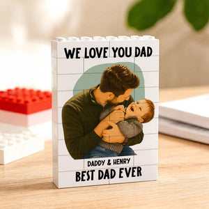 We Love You Dad - Personalized Building Block