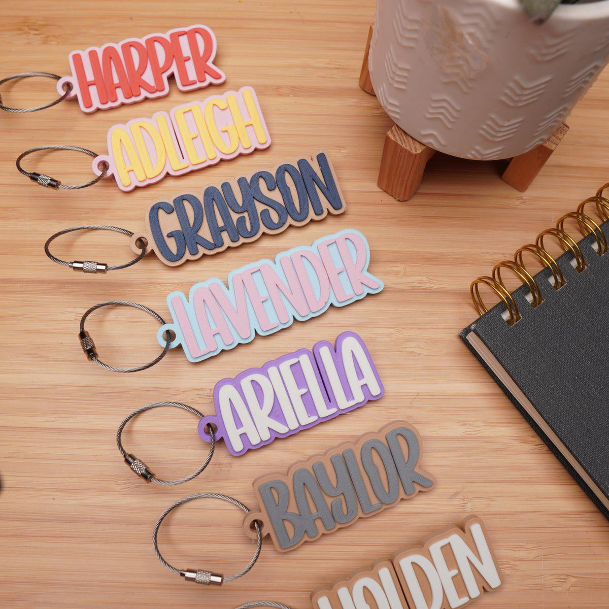 Nametag Personalized Keychain Diaper Bag Tag Lunch Box Tag Daycare Label Bag Charm Kids Keychain Name Bag Tag Luggage Tags Gift