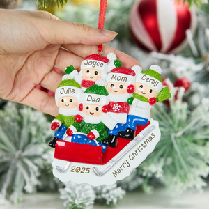 Personalized Family Ornament 2025, Family Keepsake Ornament, Tree Family Christmas Ornament, Family Christmas Gift, Family Holiday Gift