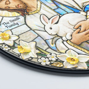 Religious Easter Jesus - Personalized Acrylic Suncatcher - Easter Gift For Family