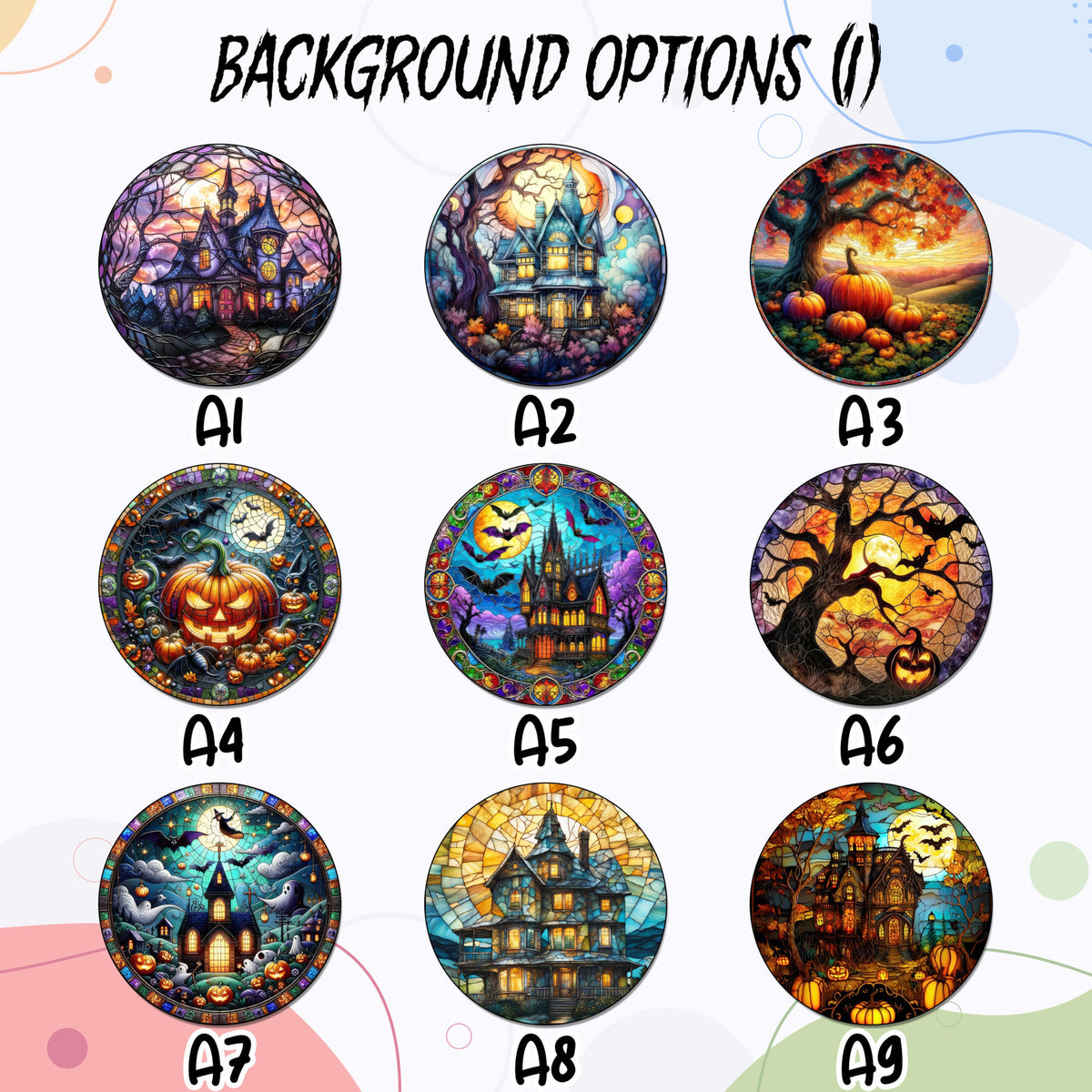 Halloween Ghost Family - Personalized Suncatcher Ornament - Halloween Gift For Family