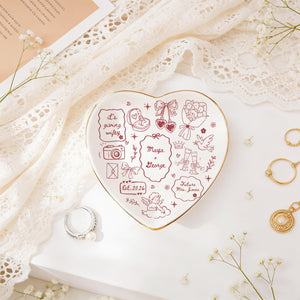 Personalized Wedding Ring Dish, Future Bride Jewelry Dish, Bride To Be Gift, Future Mrs Gift, Married Keepsake for Newlyweds, Anniversary